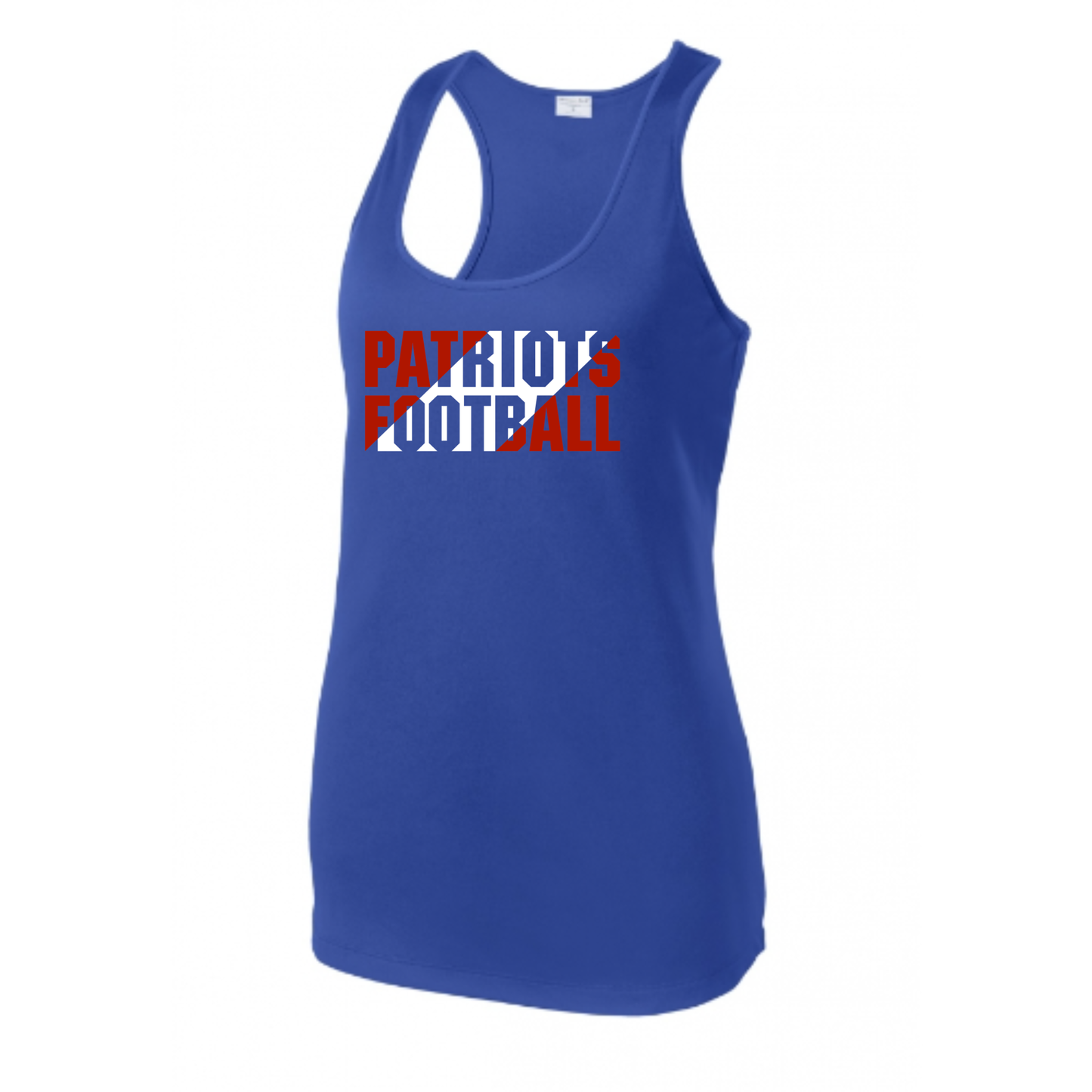 Patriots Football Slant Tank Adult
