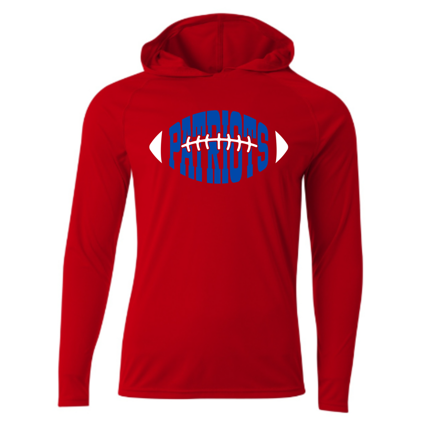 Patriots Football Driwick Long Sleeve Hooded Shirt