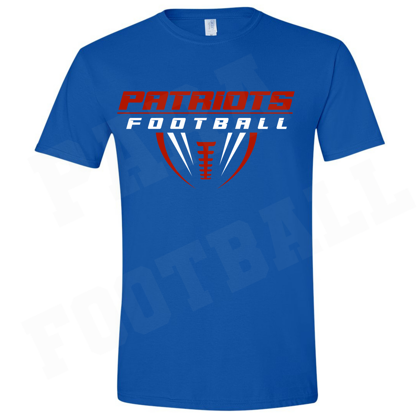 Patriots Half Football Cotton T-Shirt