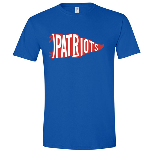 Patriots Pennant Flag Cotton T-Shirt