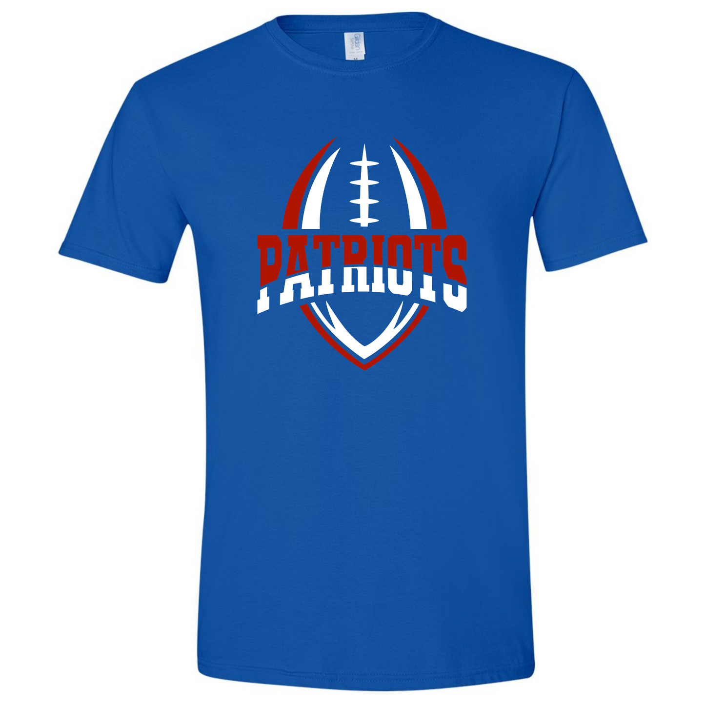 Patriots Split Football Cotton T-Shirt