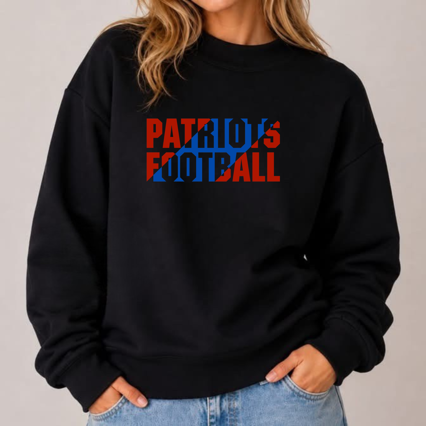 Patriots Slant Mockneck Sweatshirt
