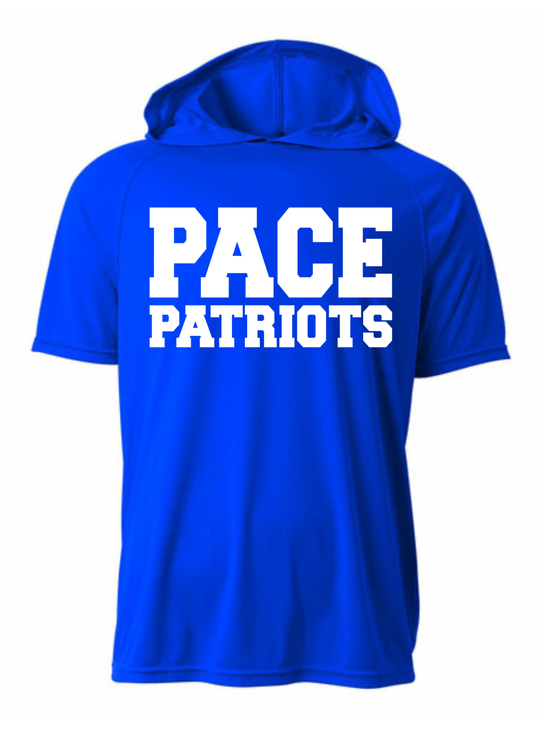 Pace Patriots Short Sleeve Hooded Shirt