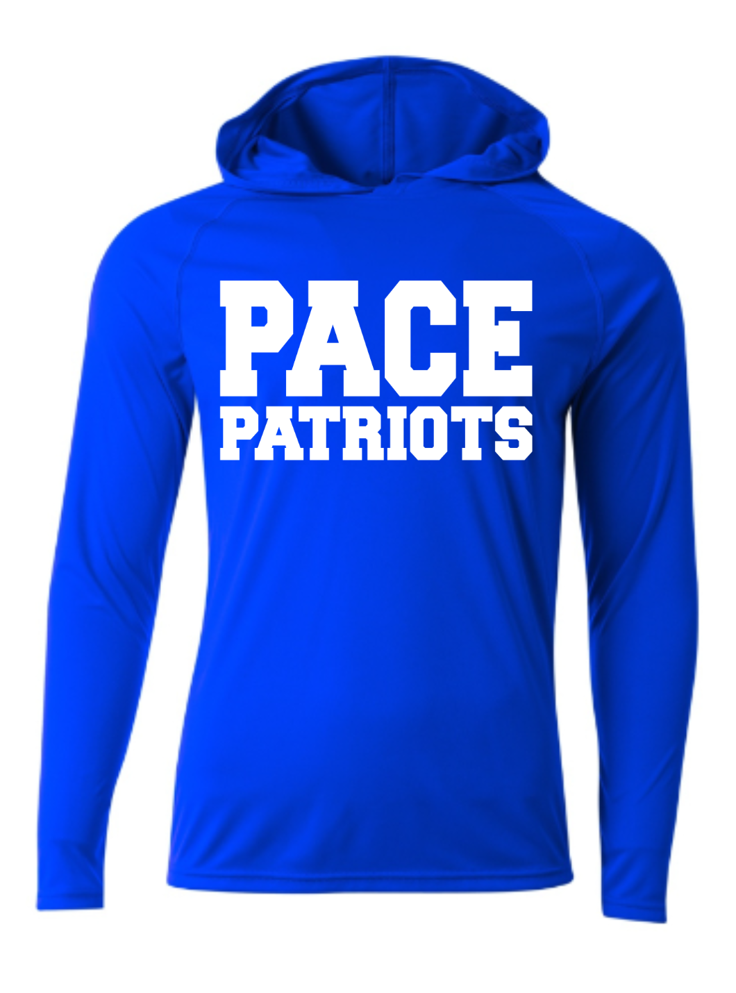 Pace Patriots Long Sleeve Hooded Shirt