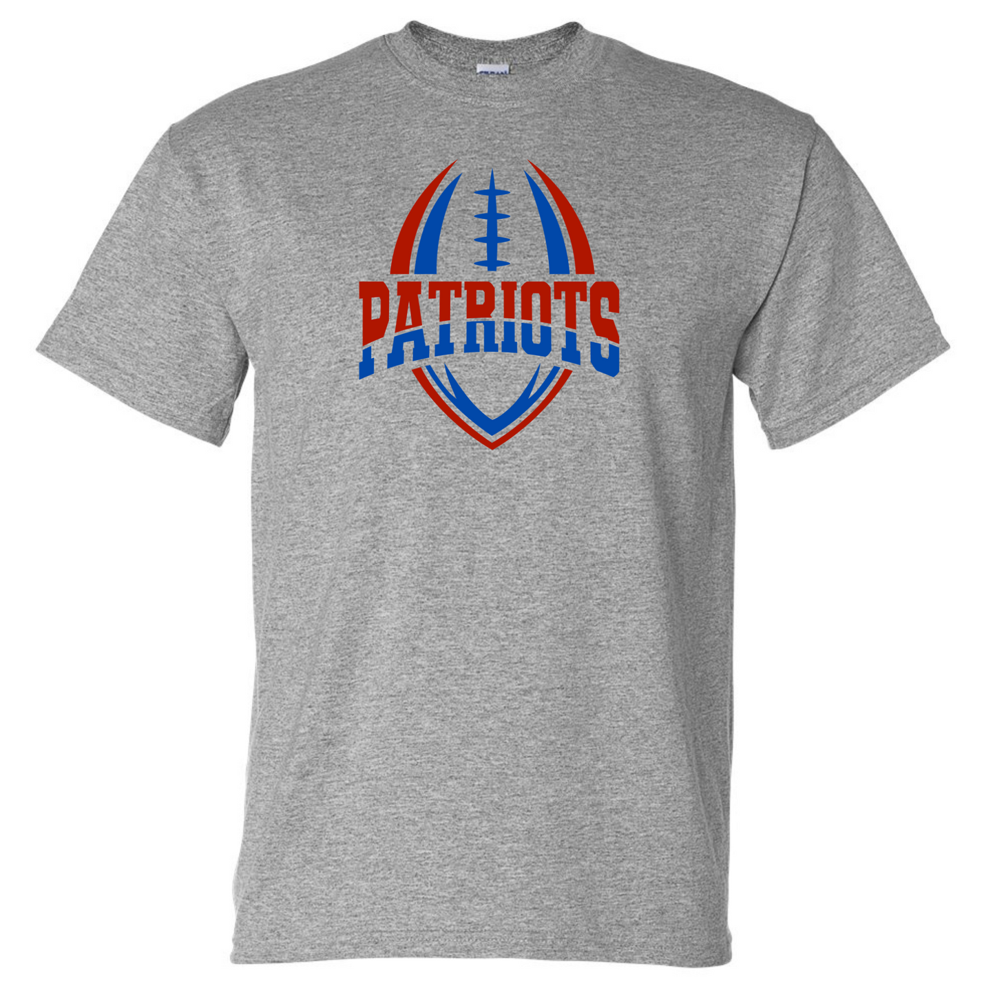 Patriots Split Football Cotton T-Shirt