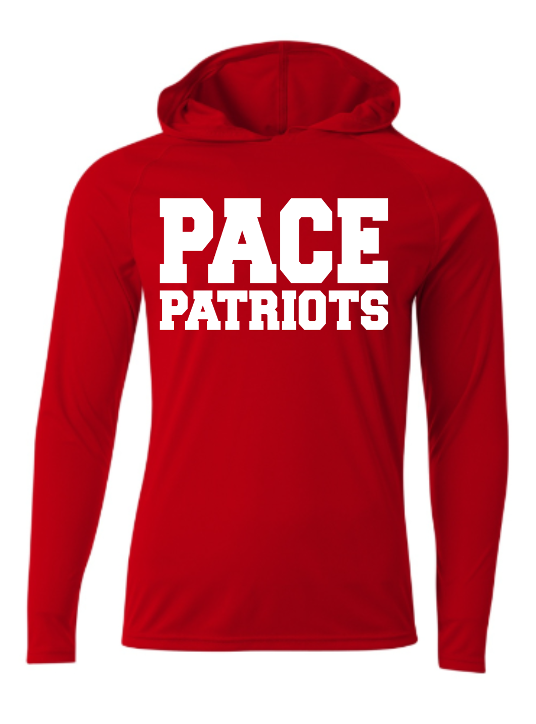 Pace Patriots Long Sleeve Hooded Shirt
