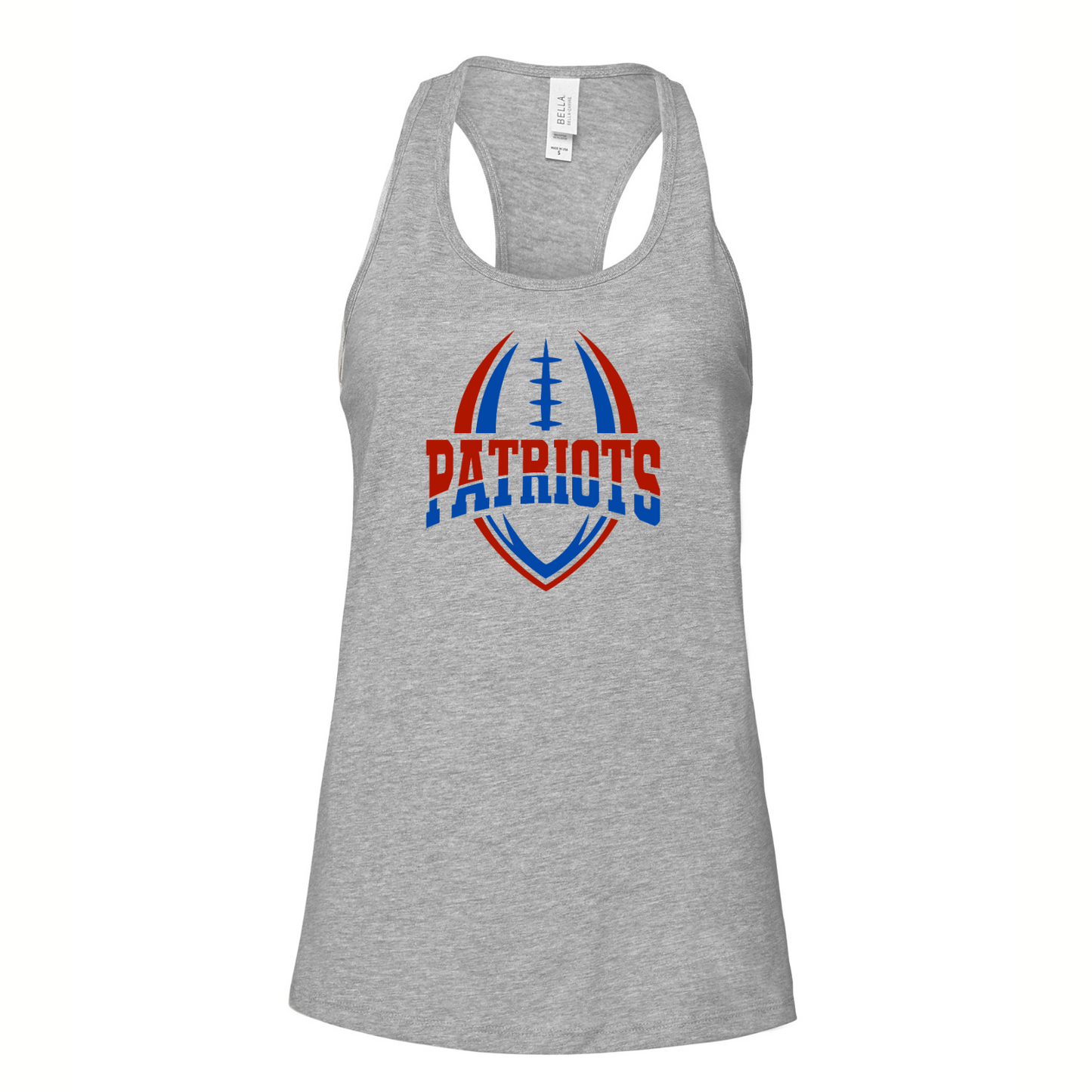 Patriots Split Football Tank Adult