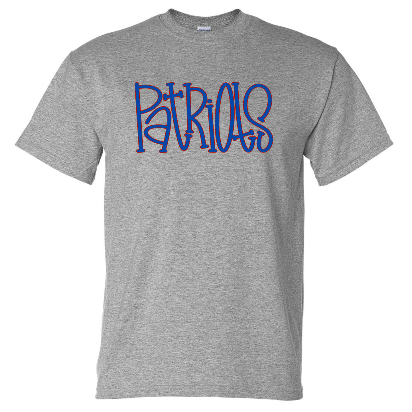 Patriots Hand Drawn Short Sleeve T-Shirt