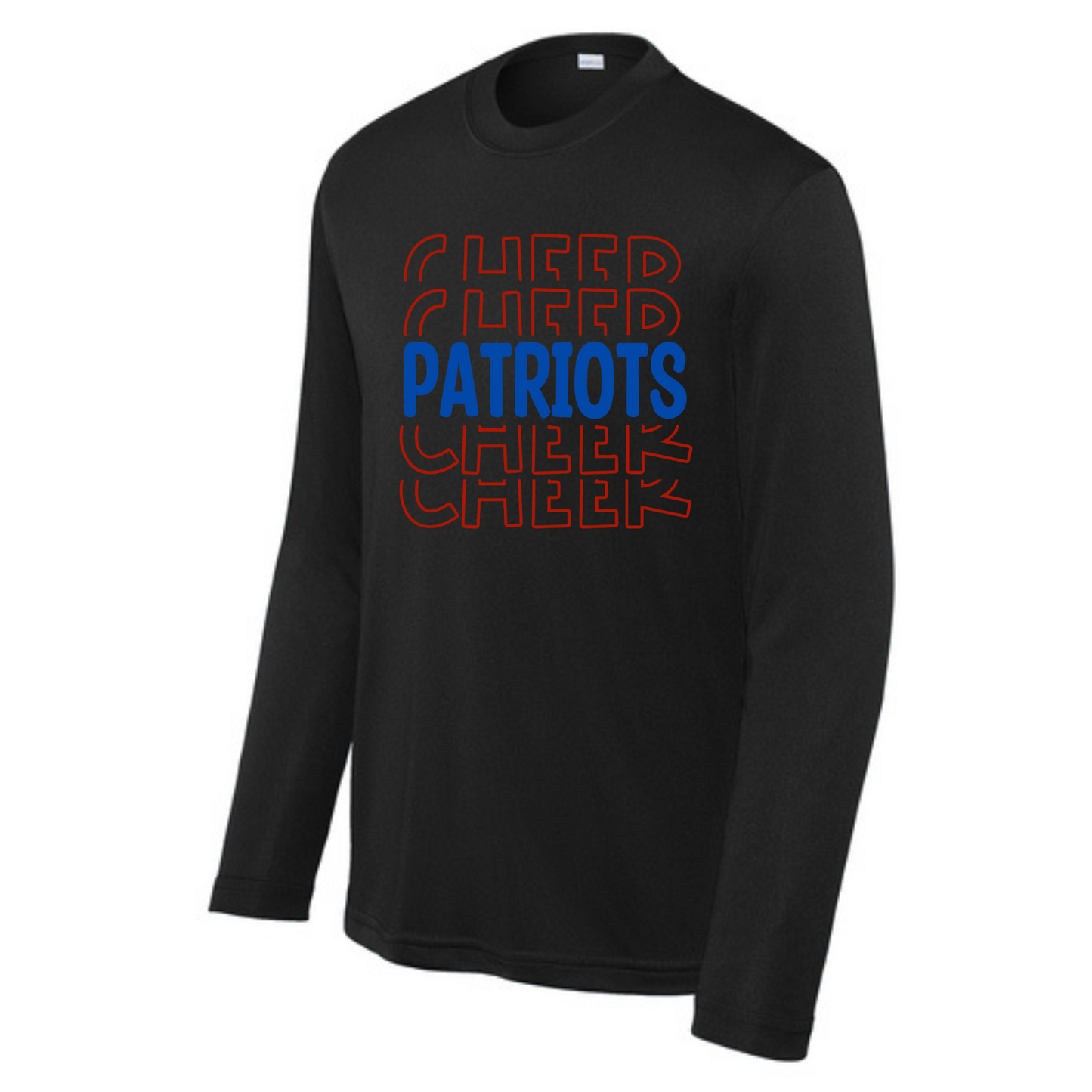Patriots Cheer Stacked Driwick Long Sleeve