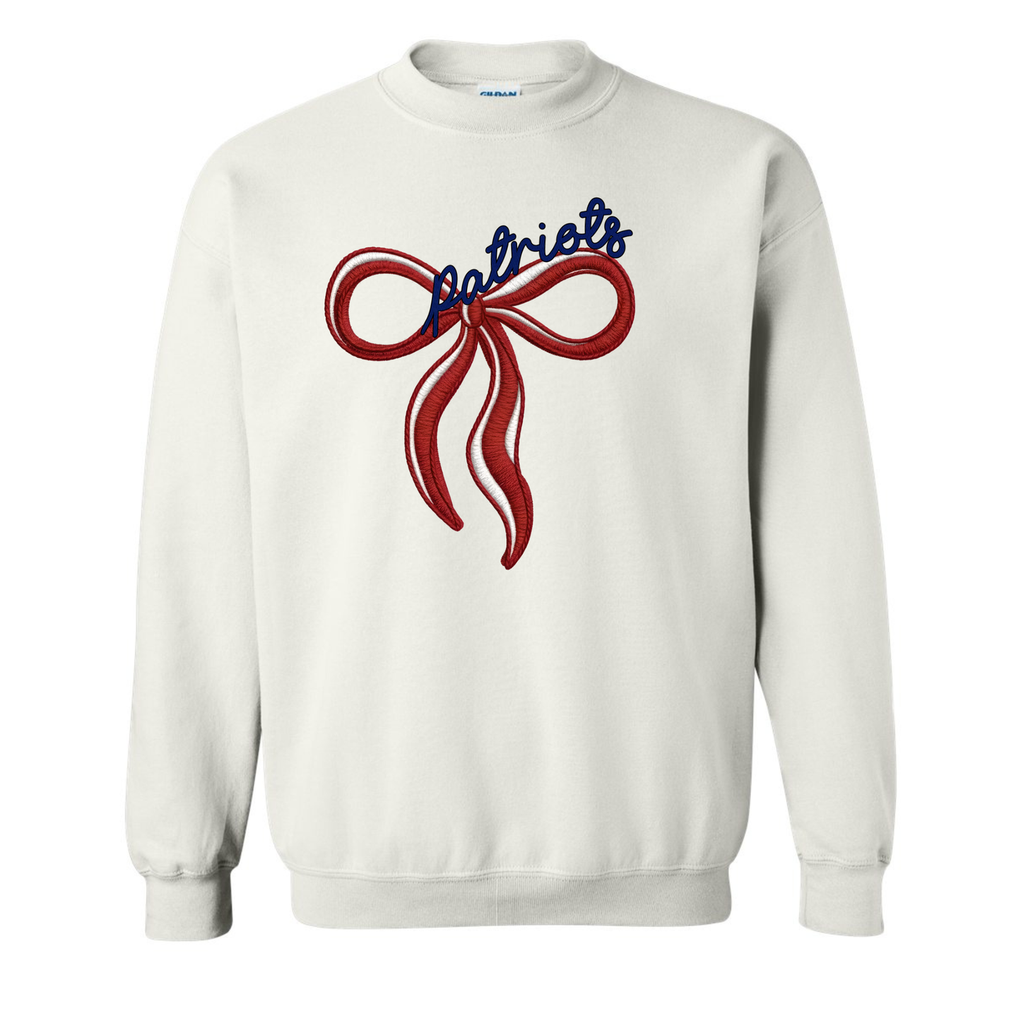 Patriots Bow Crewneck Sweatshirt