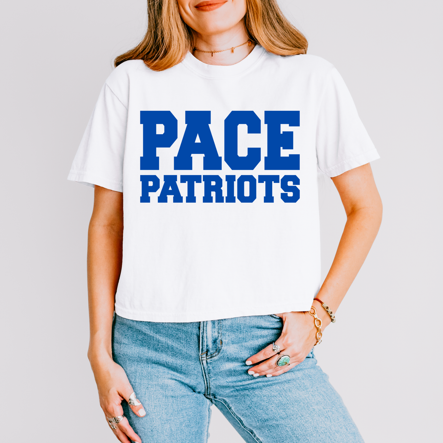 Pace Patriots Short Sleeve Crop Top