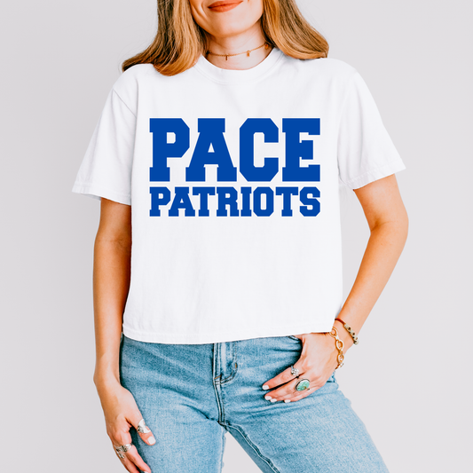 Pace Patriots Short Sleeve Crop Top