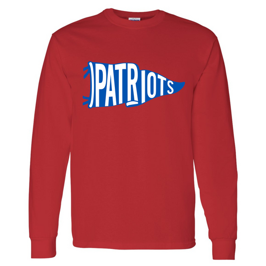 Patriots Pennant Flag Cotton Long Sleeve