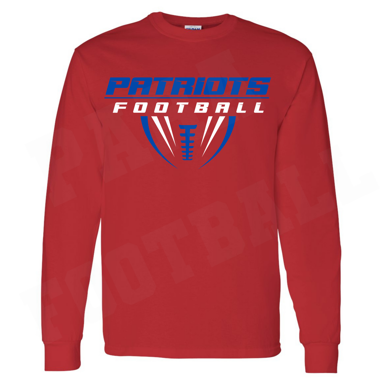 Patriots Half Football Cotton Long Sleeve