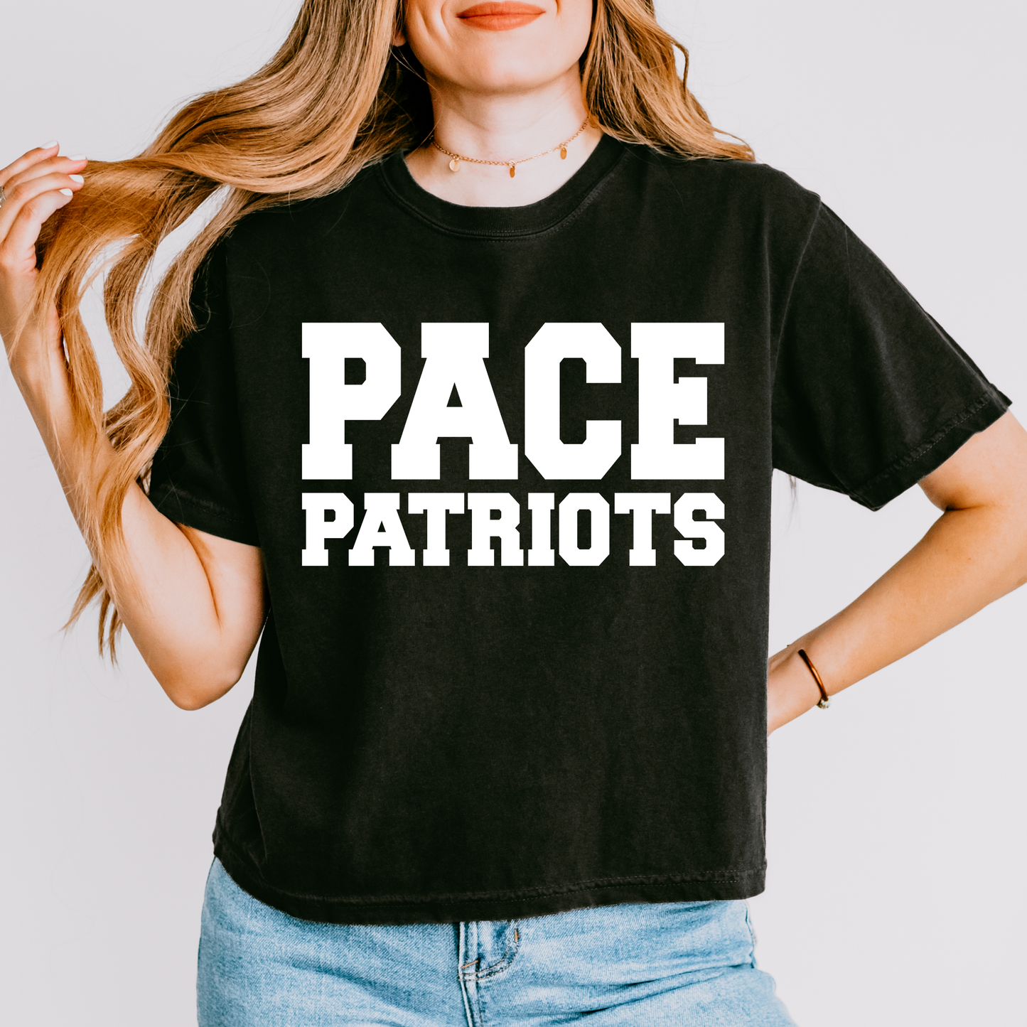 Pace Patriots Short Sleeve Crop Top