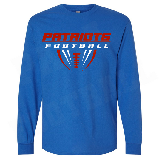 Patriots Half Football Cotton Long Sleeve