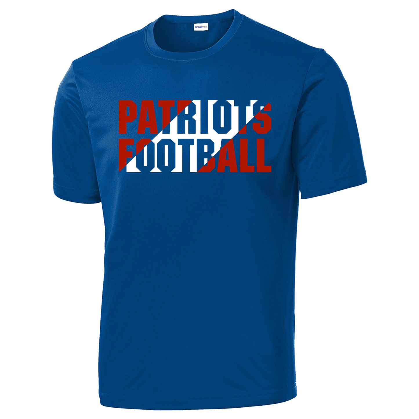 Patriots Football Slant Short Sleeve T-Shirt