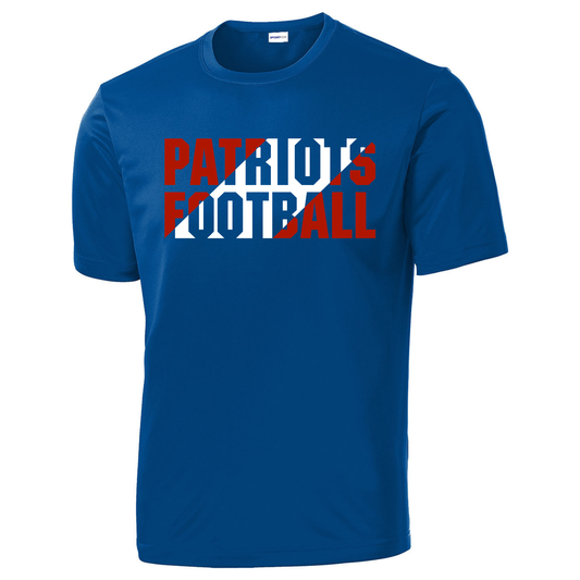 Patriots Football Slant Short Sleeve T-Shirt