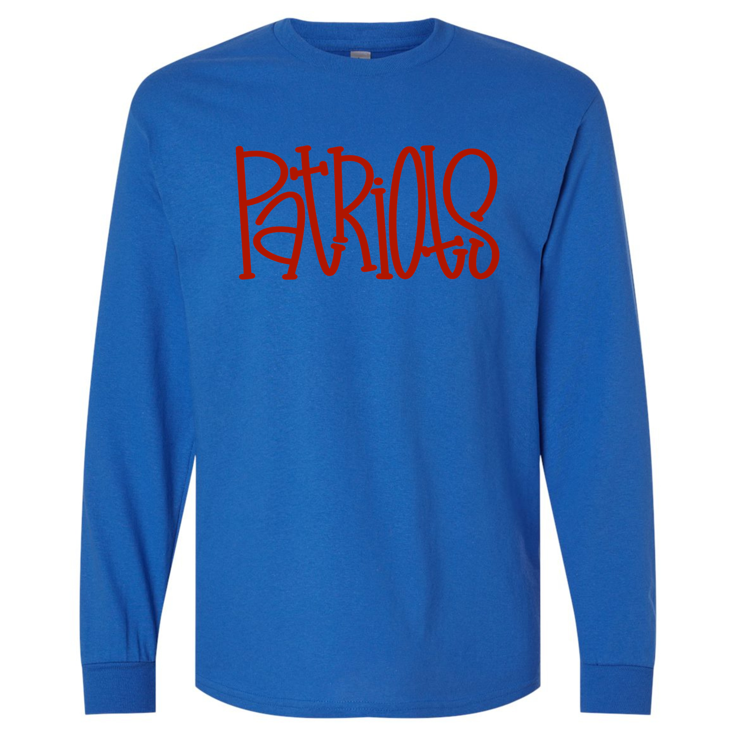 Patriots Hand Drawn Long Sleeve