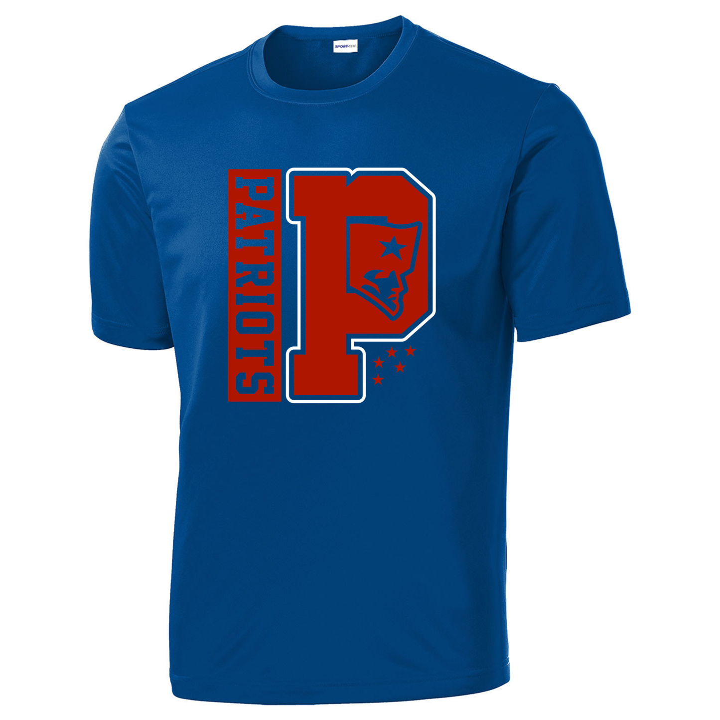Patriots P Flying Elvis Slant Short Sleeve T-Shirt