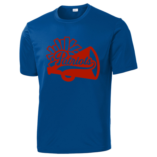 Patriots Pom + Megaphone Stacked Driwick T-Shirt