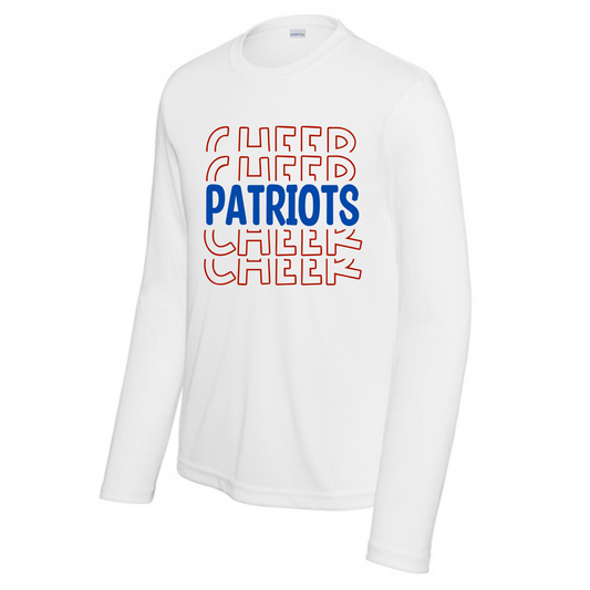 Patriots Cheer Stacked Driwick Long Sleeve