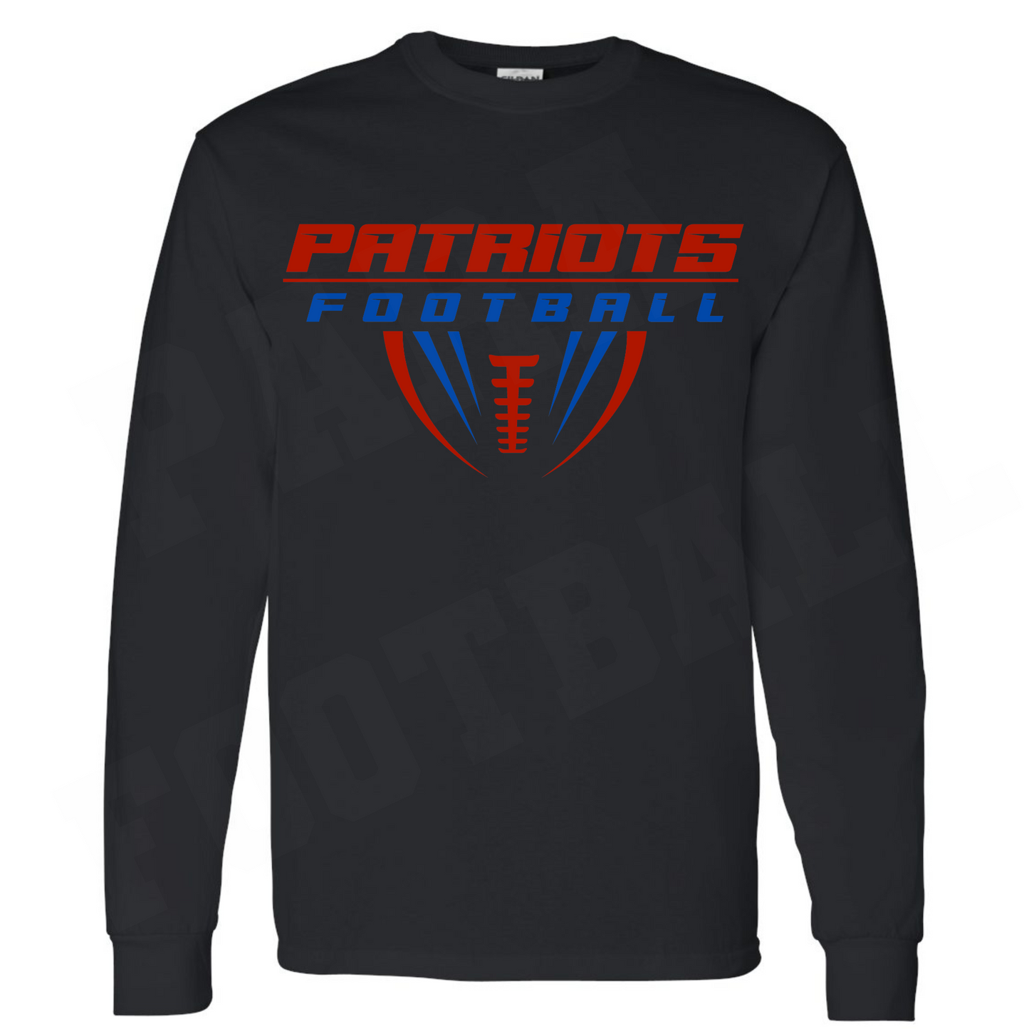 Patriots Half Football Cotton Long Sleeve