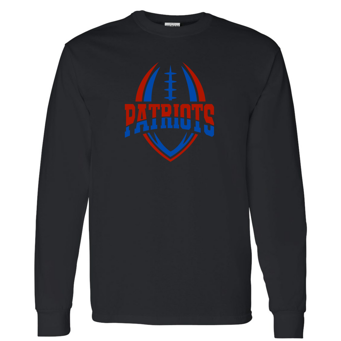Patriots Split Football Cotton Long Sleeve