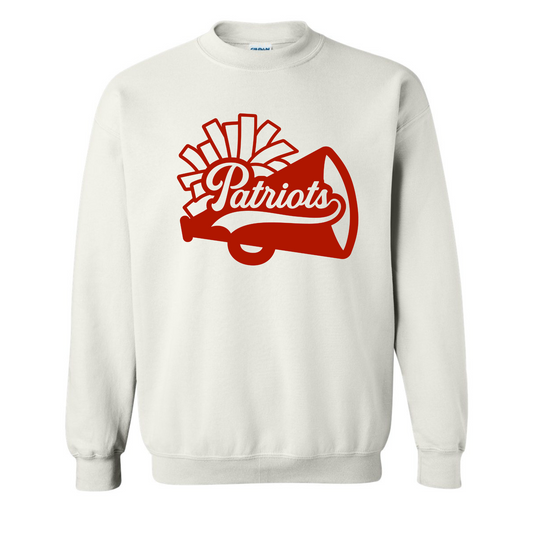 Patriots Pom + Megaphone Cotton Crewneck