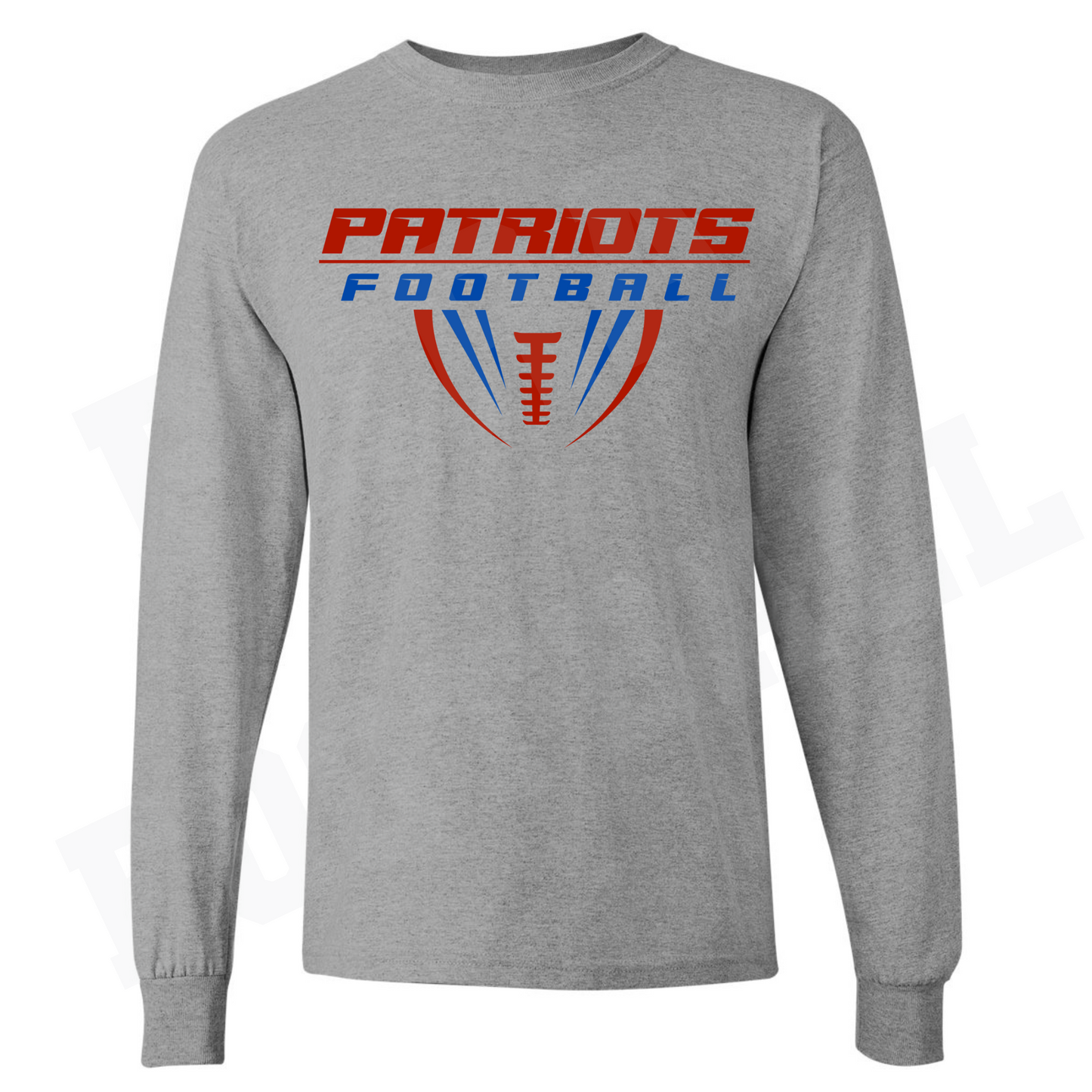 Patriots Half Football Cotton Long Sleeve