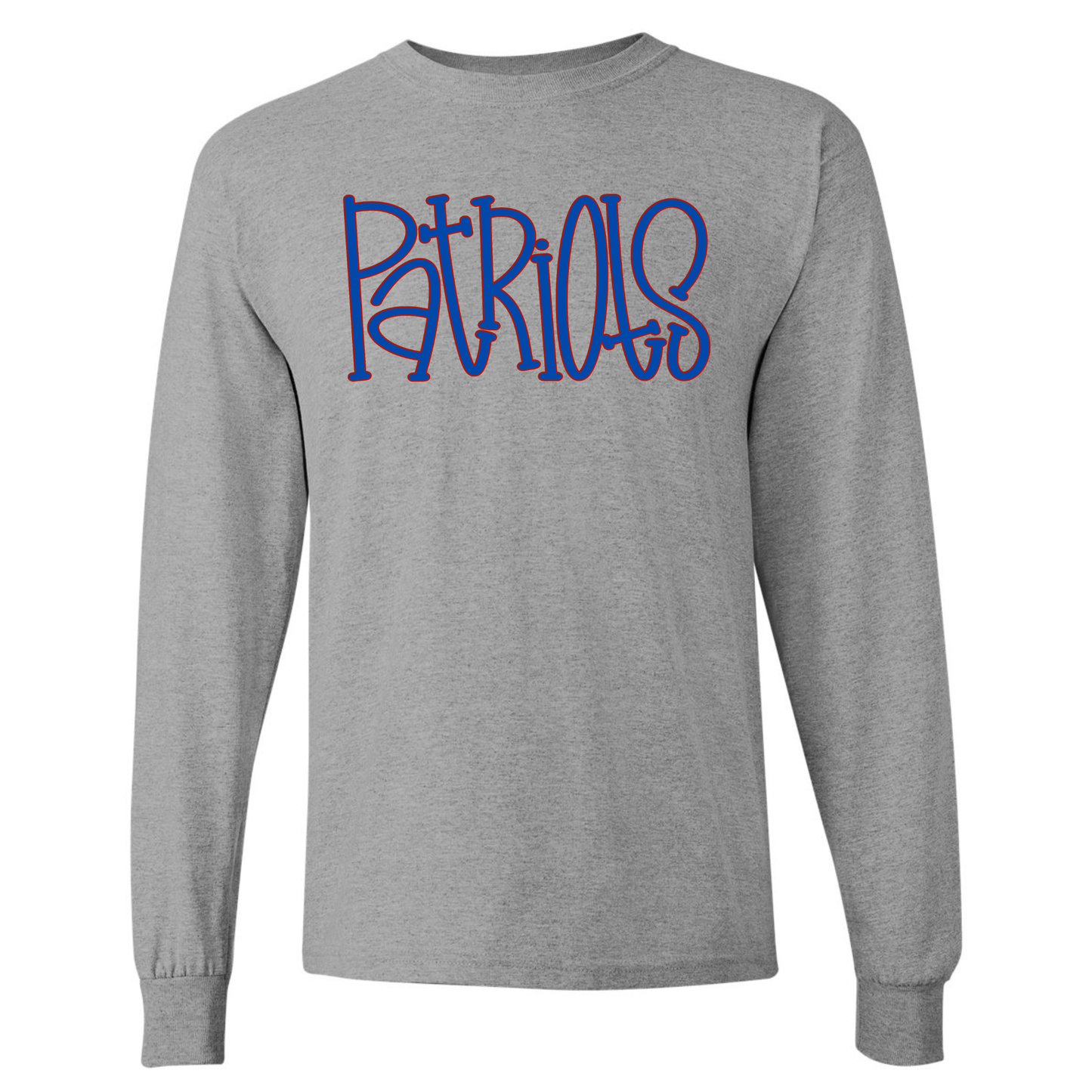 Patriots Hand Drawn Long Sleeve