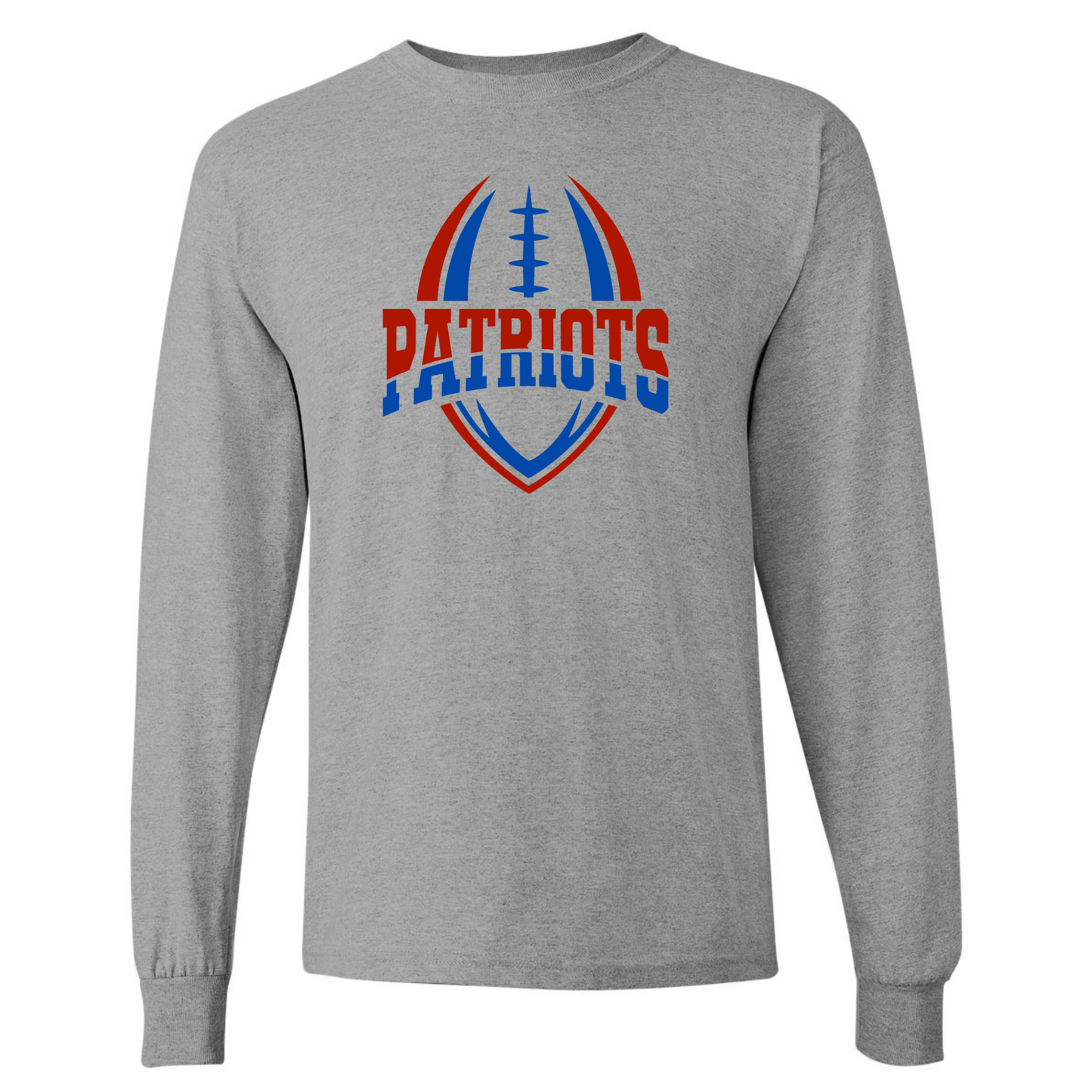 Patriots Split Football Cotton Long Sleeve