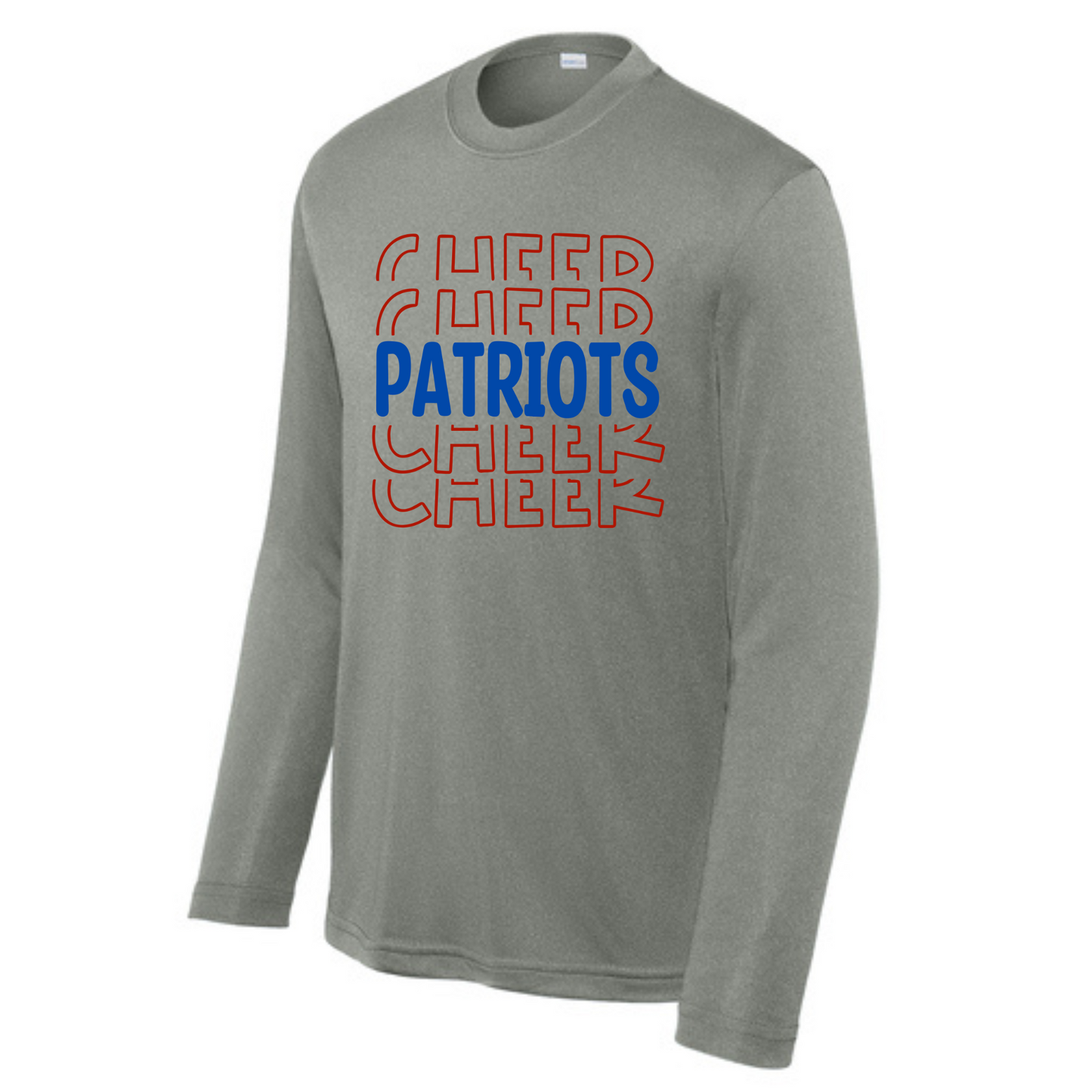 Patriots Cheer Stacked Driwick Long Sleeve
