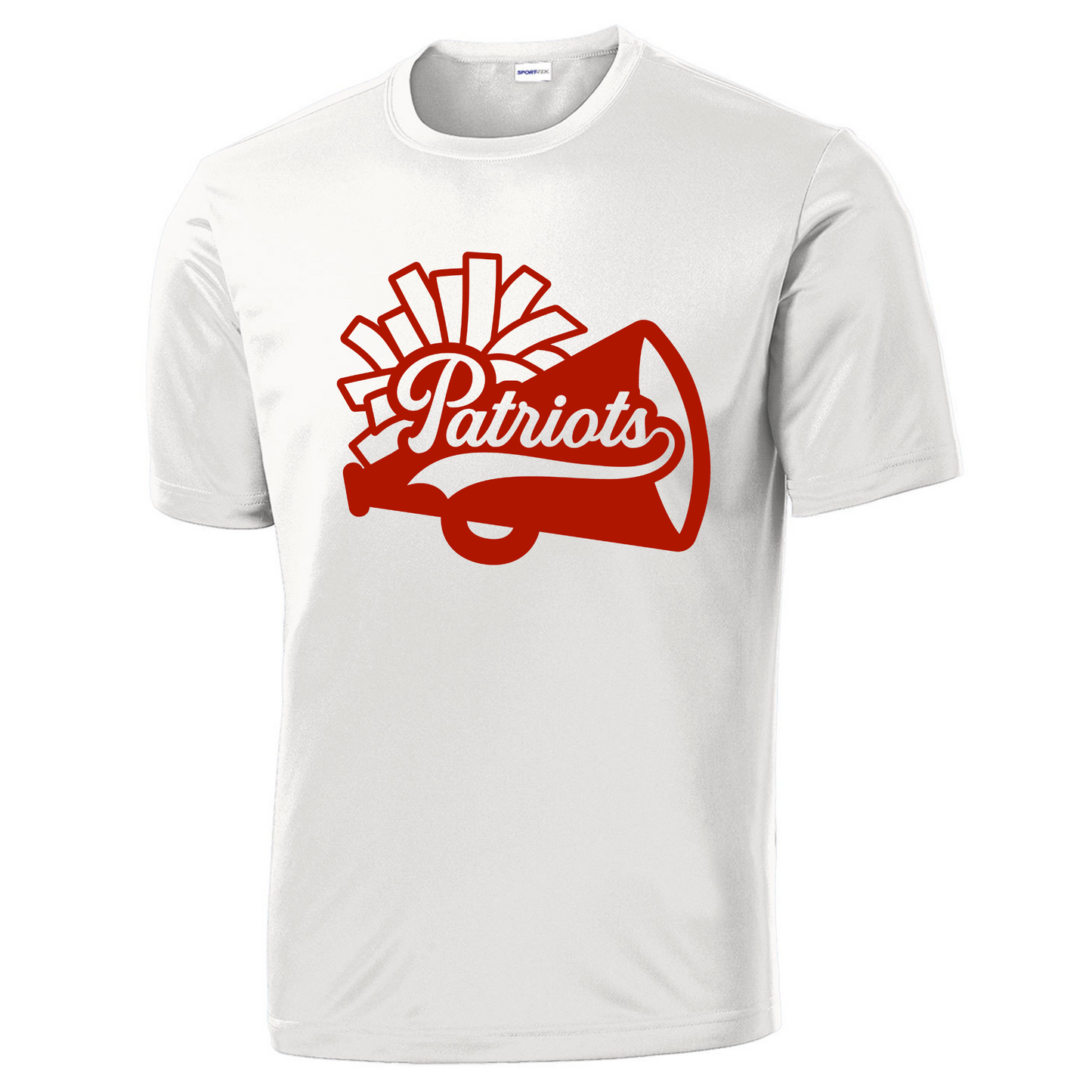 Patriots Pom + Megaphone Stacked Driwick T-Shirt