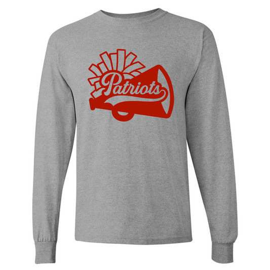 Patriots Cheer Pom + Megaphone Cotton Long Sleeve