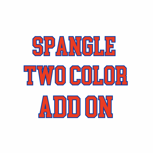 Spangle Bling Two Color Number ADD ON (Copy)