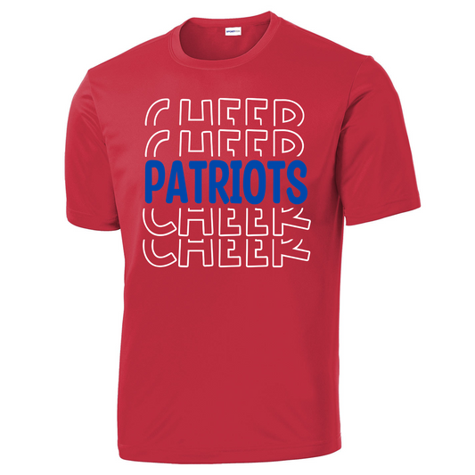 Patriots Cheer Stacked Driwick T-Shirt