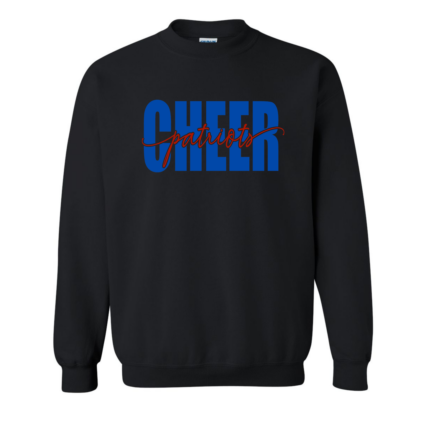 Patriots Cheer Script Cotton Crewneck