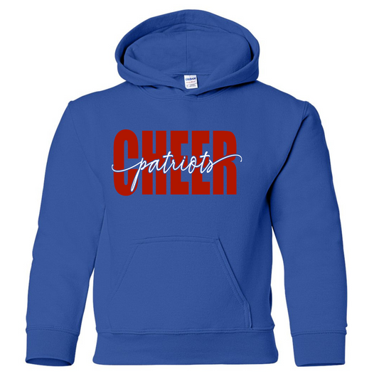 Patriots Cheer Script Cotton Hoodie