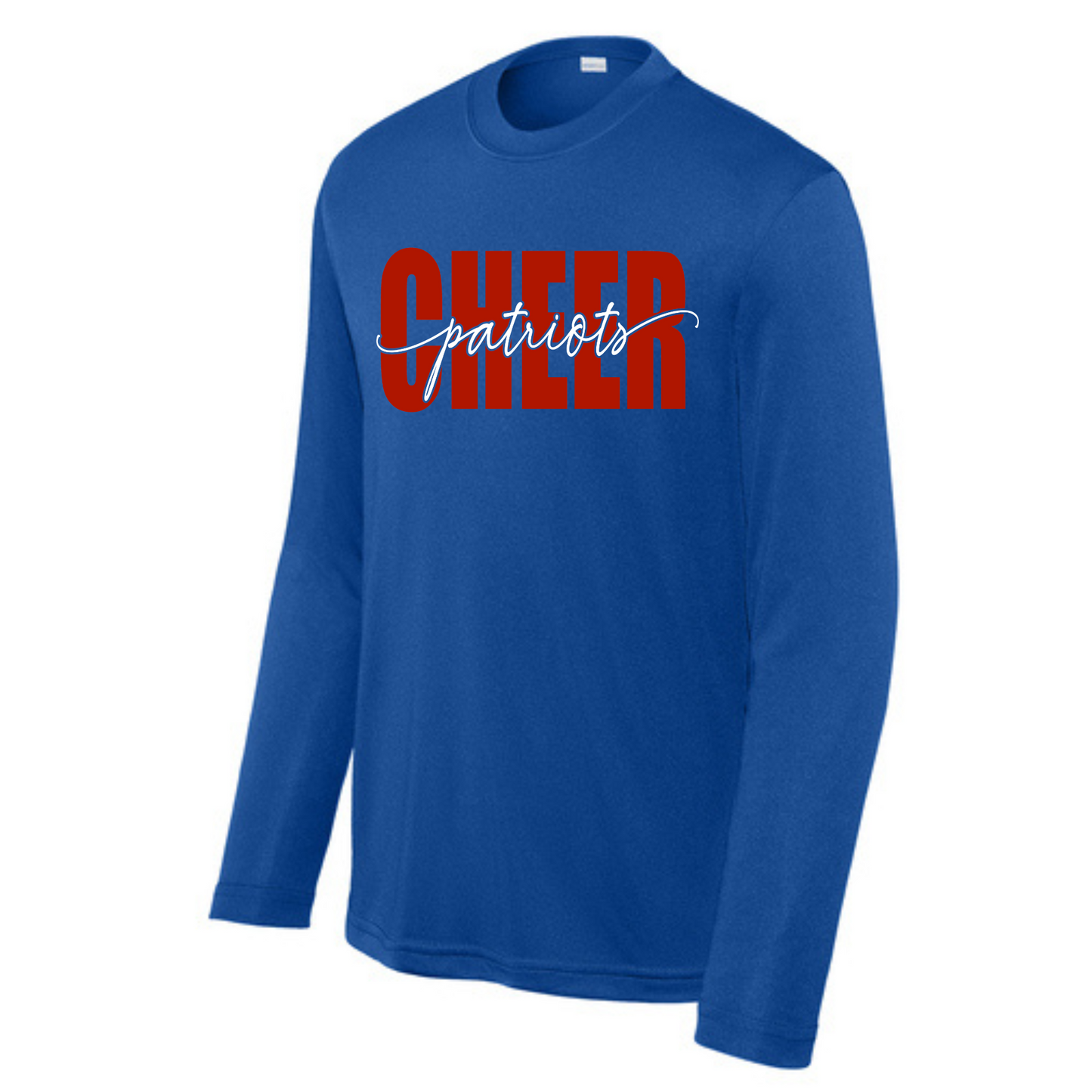Patriots Cheer Script Driwick Long Sleeve