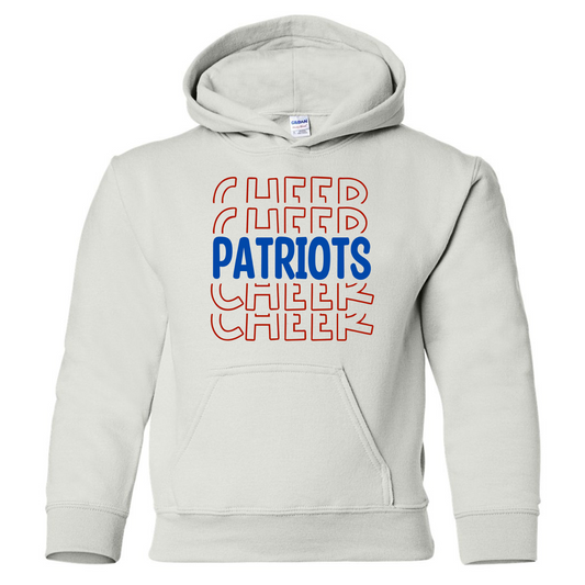 Patriots Cheer Stacked Cotton Hoodie