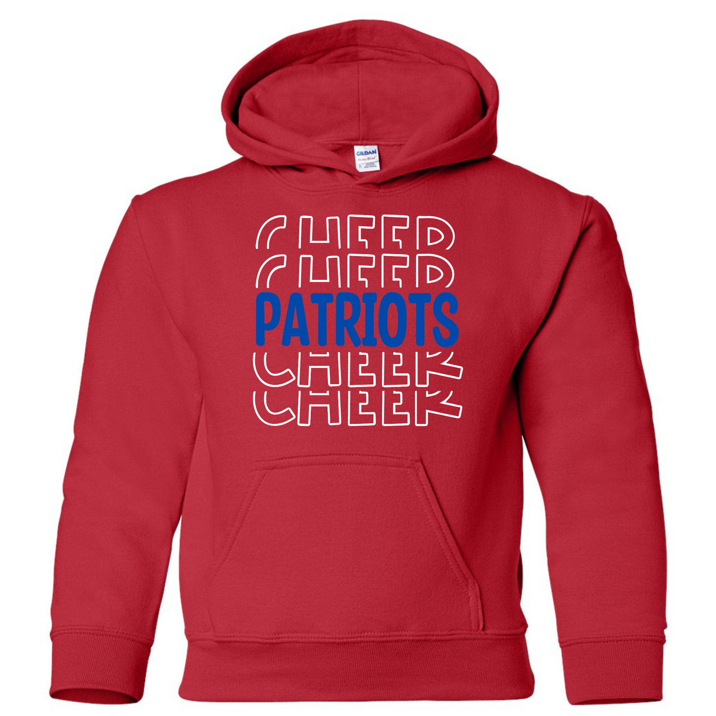 Patriots Cheer Stacked Cotton Hoodie