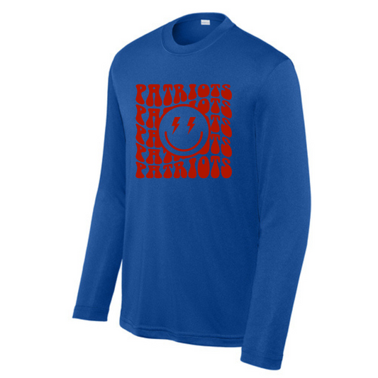 Patriots Retro Wavy Driwick Long Sleeve