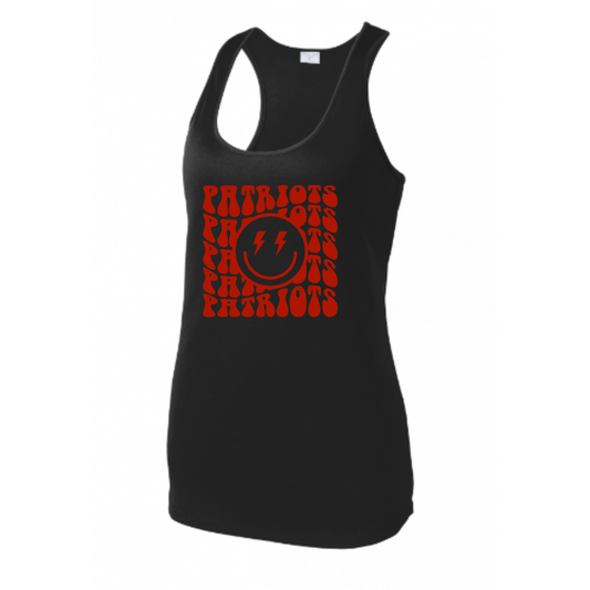 Patriots Retro Wavy Tank Adult