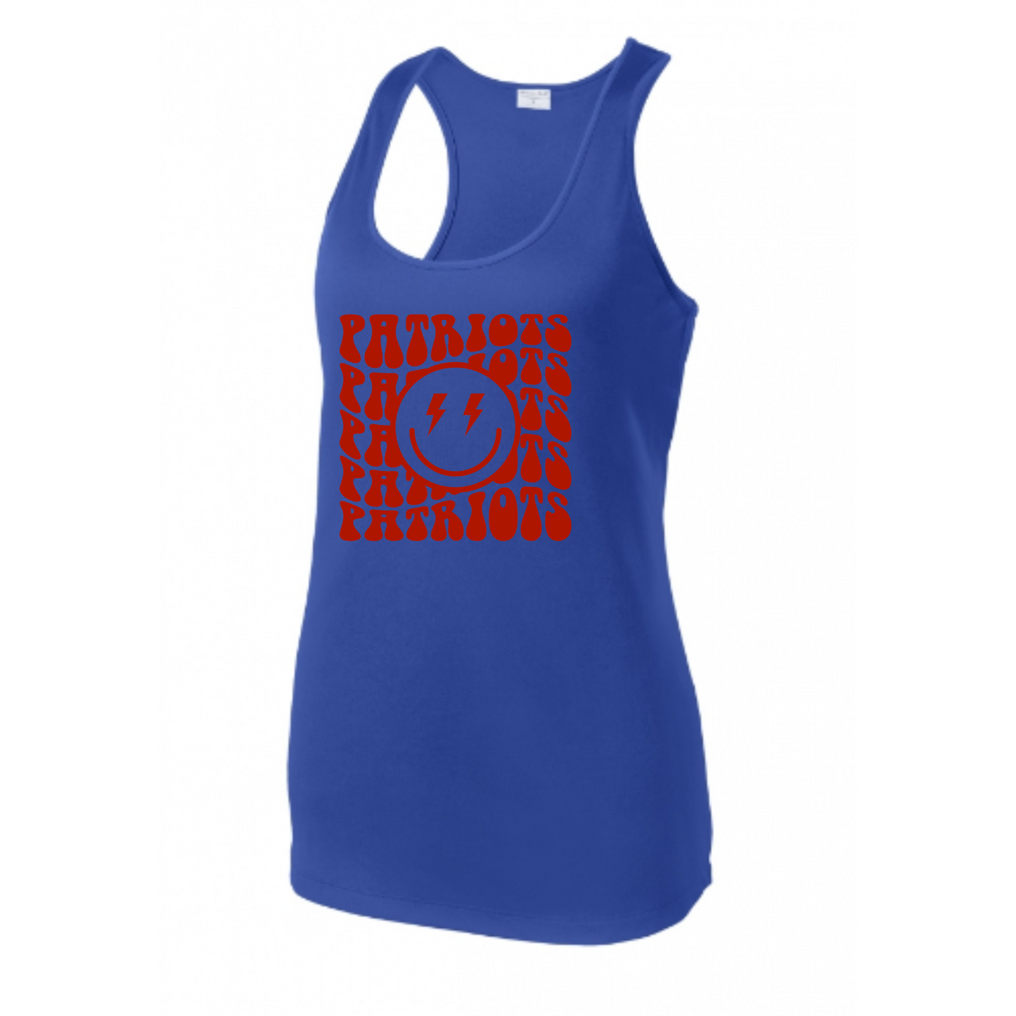 Patriots Retro Wavy Tank Adult