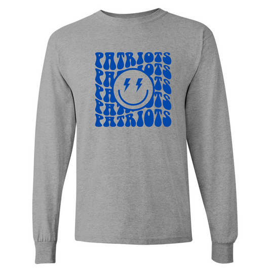 Patriots Retro Wavy Cotton Long Sleeve