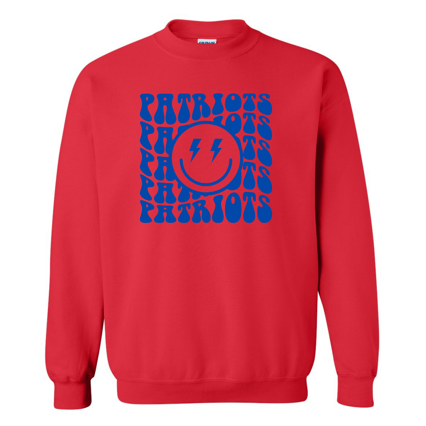 Patriots Retro Wavy Cotton Crewneck