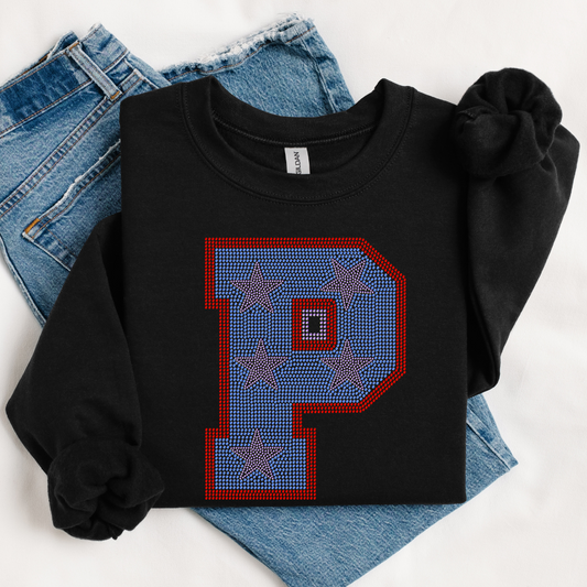 P Rhinestone Sweatshirt