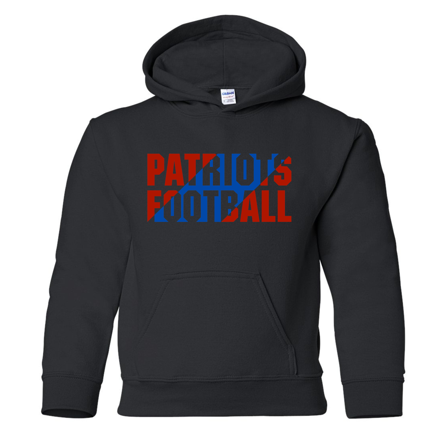 Patriots Football Slant Cotton Hoodie